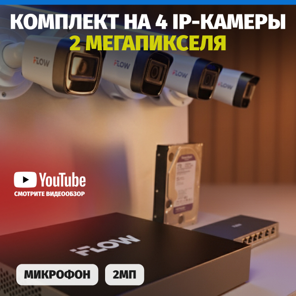 Комплект видеонаблюдения iFlow F-0(B)