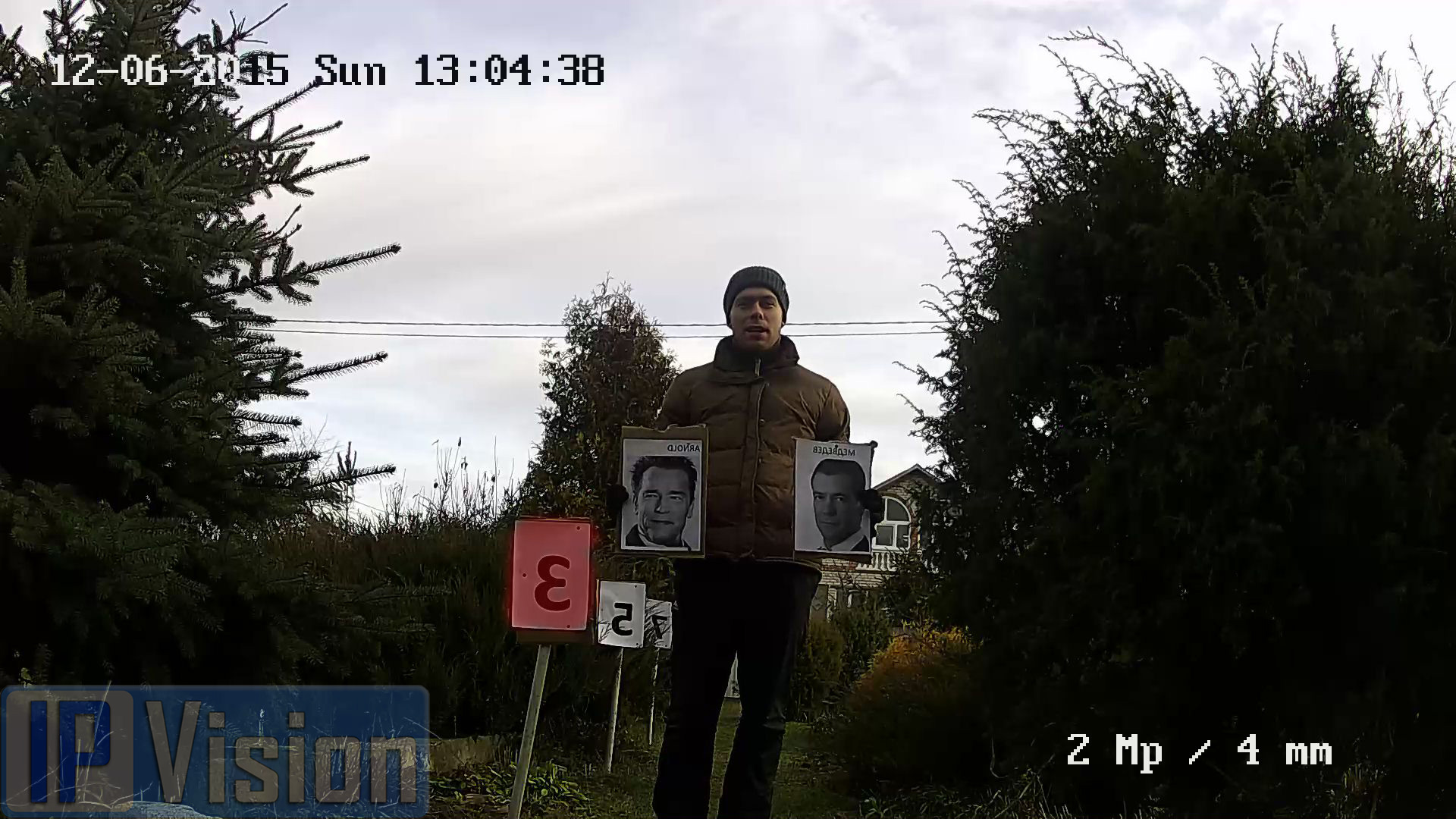 Расстояние распознавания лица 2х Мп ip камерой Hikvision DS-2CD2122F-I на расстоянии 3 метрf