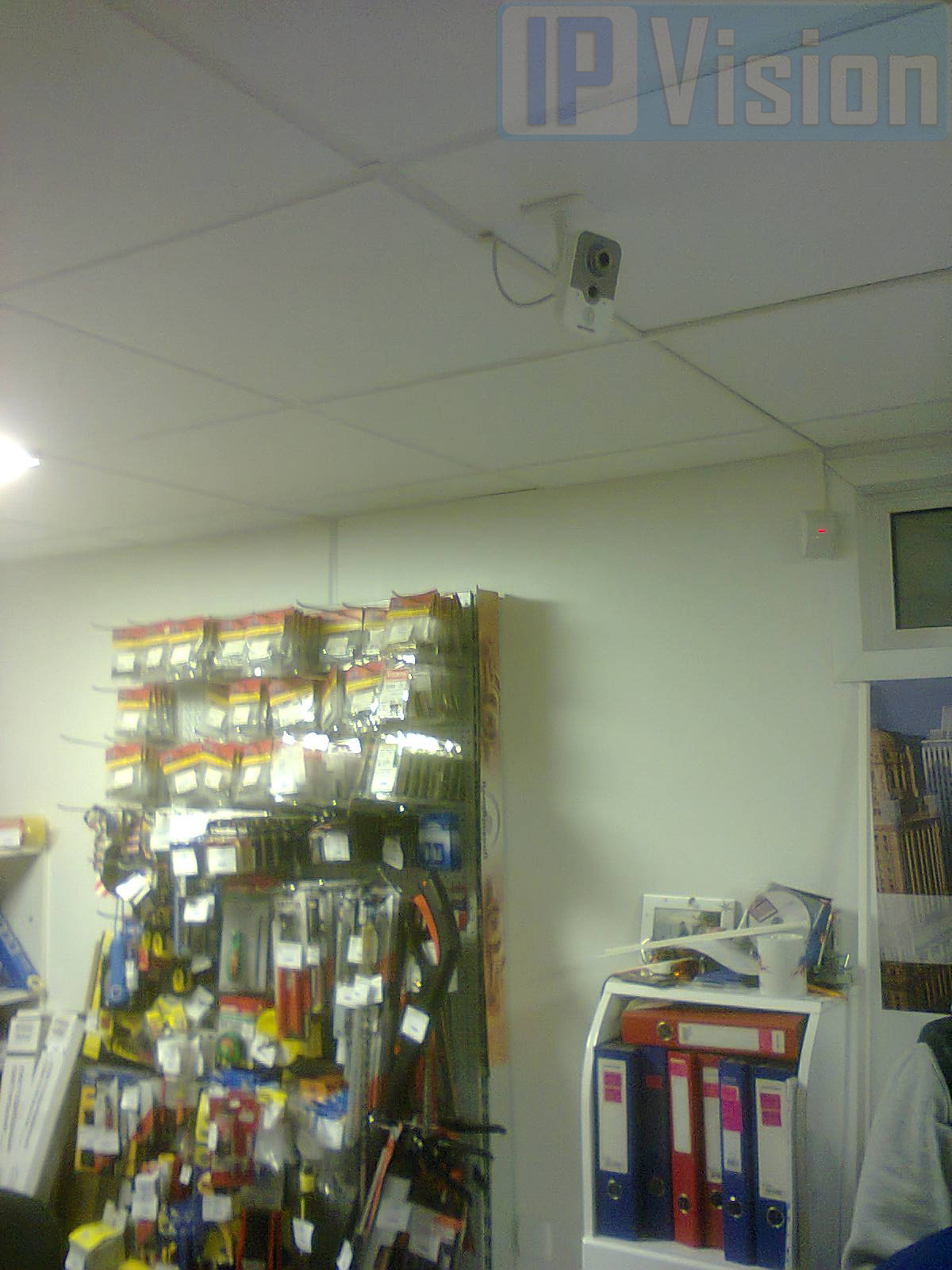 Установка видеонаблюдения в магазине стройматериалов