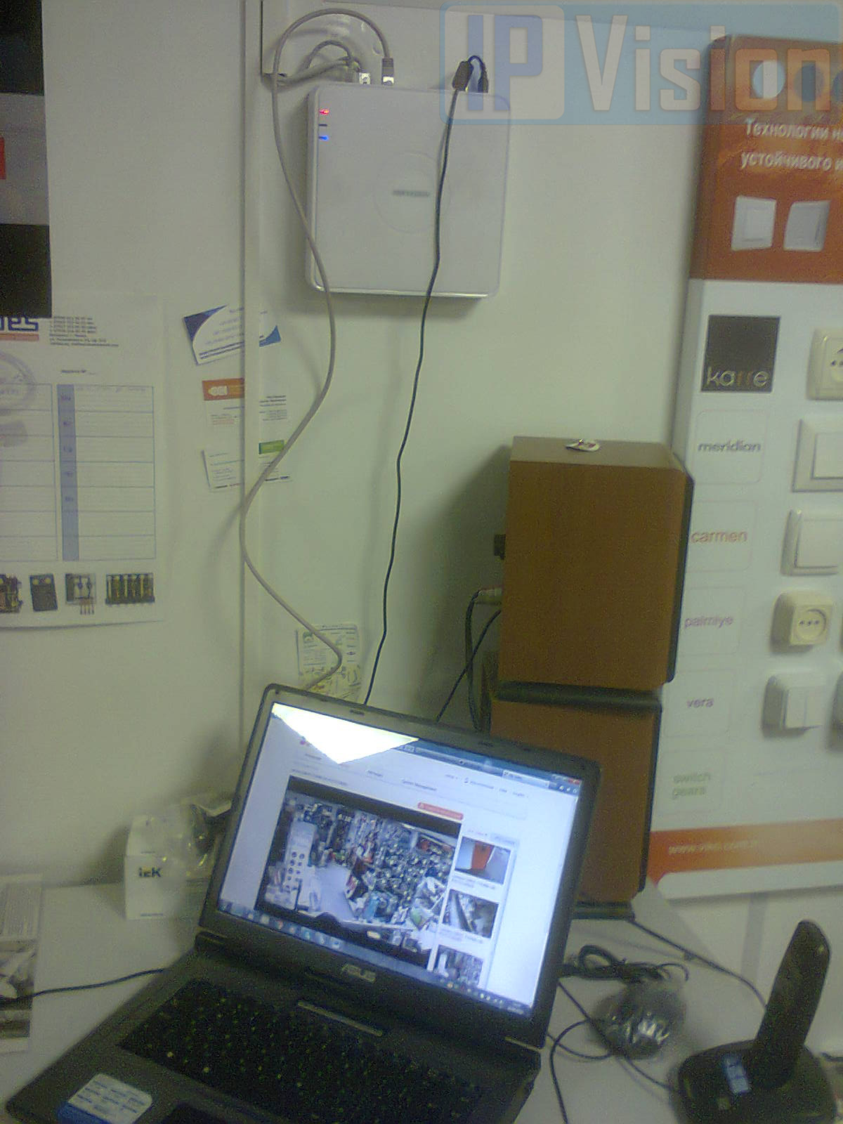 Установка видеонаблюдения в магазине стройматериалов