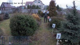 Расстояние распознавания лица 4-х Мп ip камерой Hikvision DS-2CD2042WD-I на расстоянии 9 метров