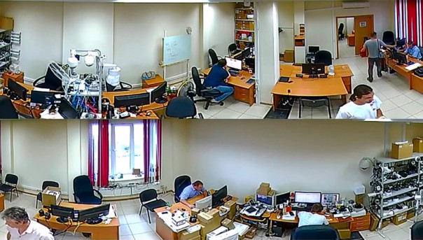 пример изображения с панорамной ip камеры видеонаблюдения