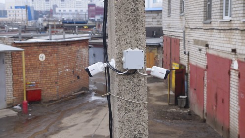 Установка видеонаблюдения в гаражном кооперативе