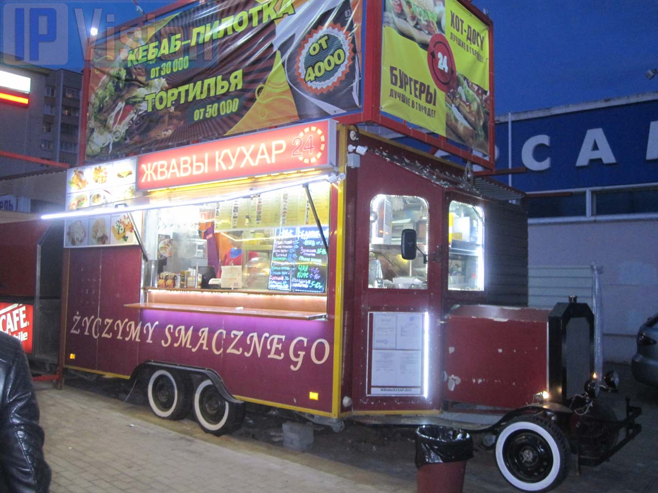 Видеонаблюдение в закусочной на колесах